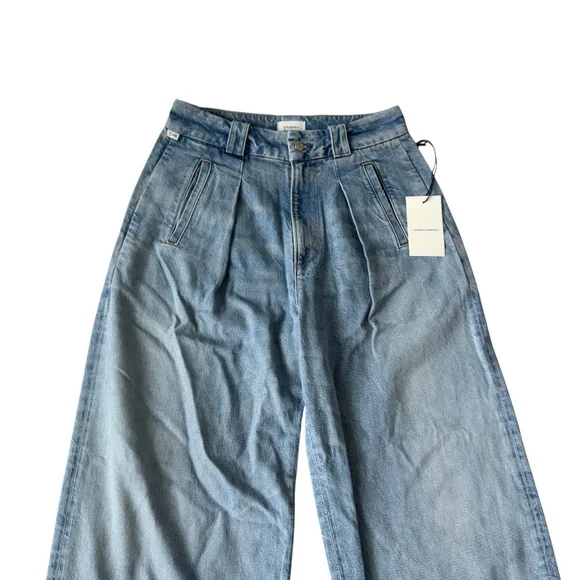 Citizens Of Humanity Cara Cropped Pleated Trouser Pant Chalice Sz 27 NWT